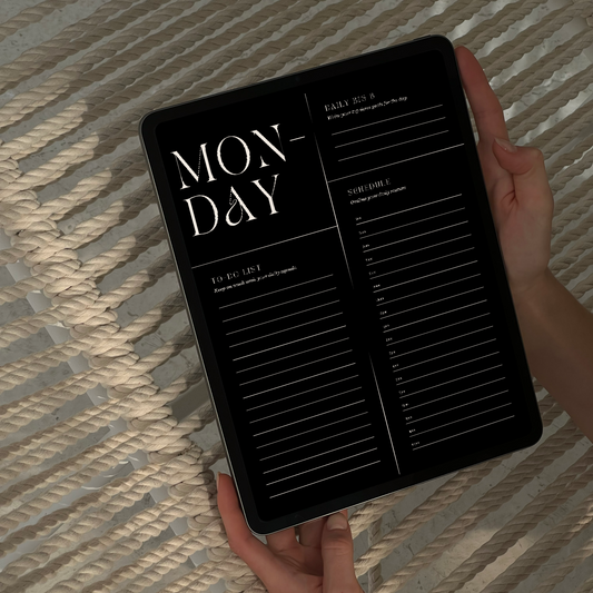 Noir Daily Planner