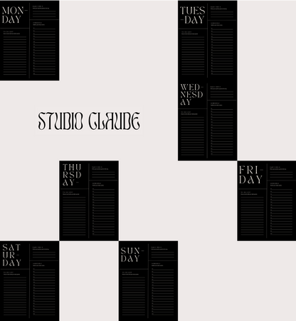 Noir Daily Planner